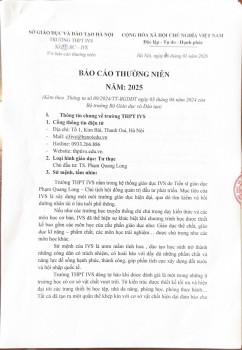 BÁO CÁO THƯỜNG NIÊN NĂM  2025