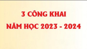 3 CÔNG KHAI NĂM HỌC 2023 - 2024